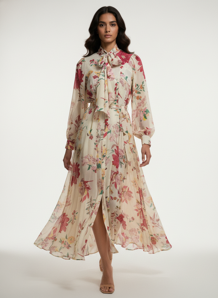 Rosalie Tie-Up Dress