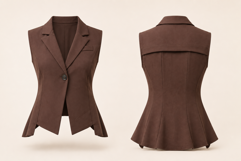 Cocoa Muse Co-Ord Set - Chocolate Brown Tailored Suit