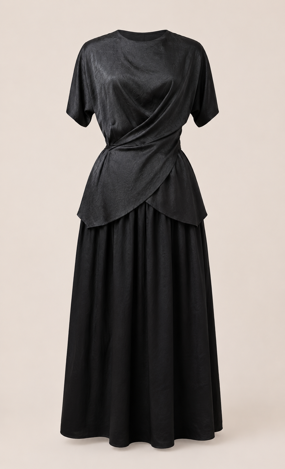 Noir Drape Coord Set