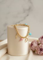 Lucky Charm Gold Chain Bracelet