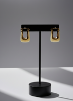 Sculpted Molten Gold Hoops