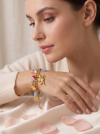 Celestial Cherub Gold Charm Bracelet