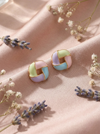 Pastel Swirl Stud Earrings