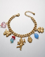 Celestial Cherub Gold Charm Bracelet