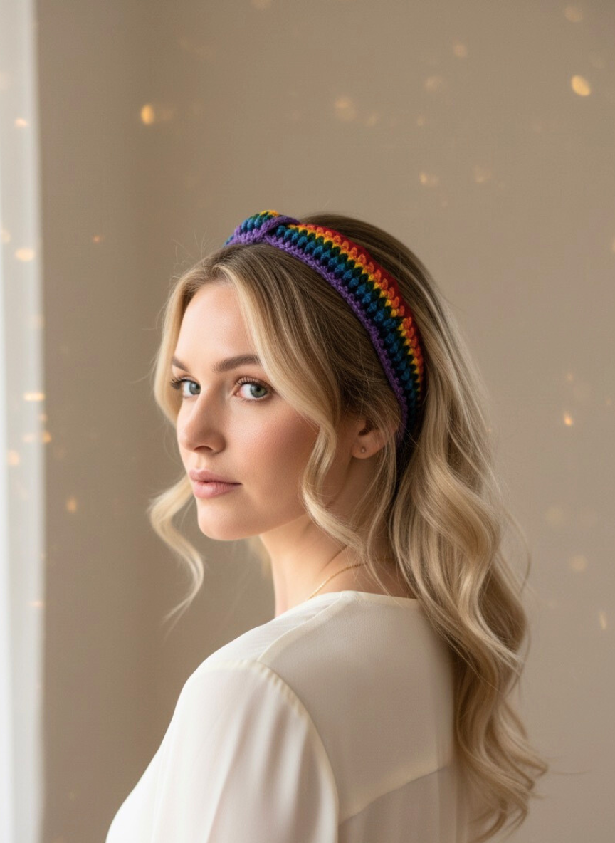 Rainbow Stripes Hair Band