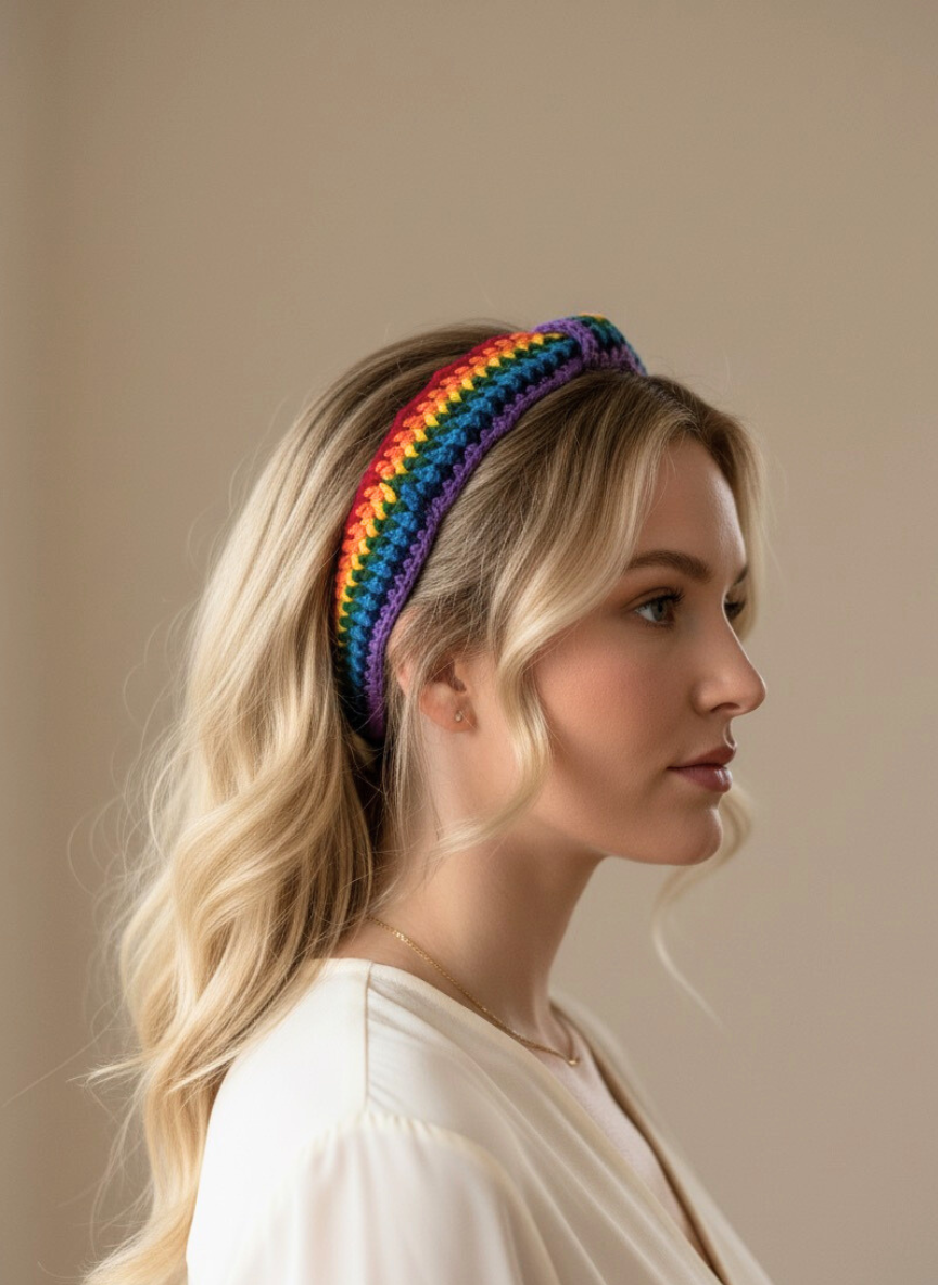 Rainbow Stripes Hair Band