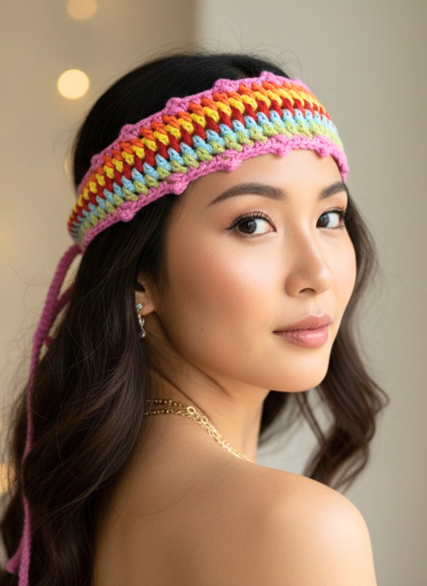 Rainbow Stripes Hair Band