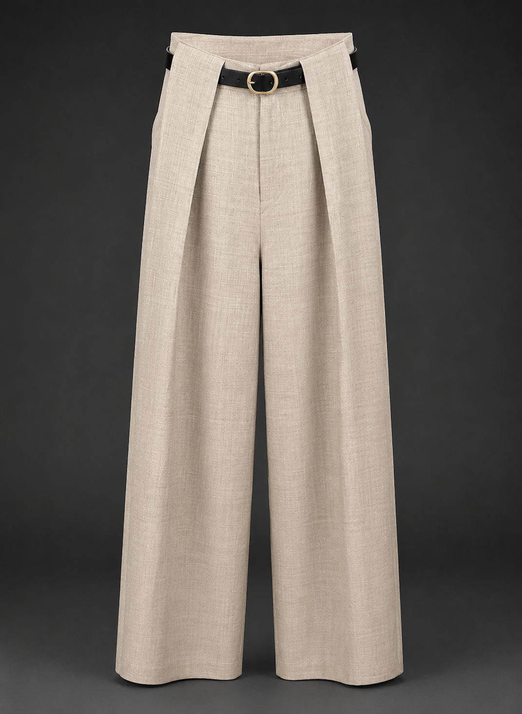 Sandstone Tailored Palazzo Pants