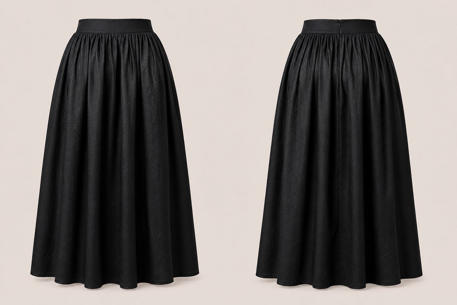 Noir Drape Coord Set