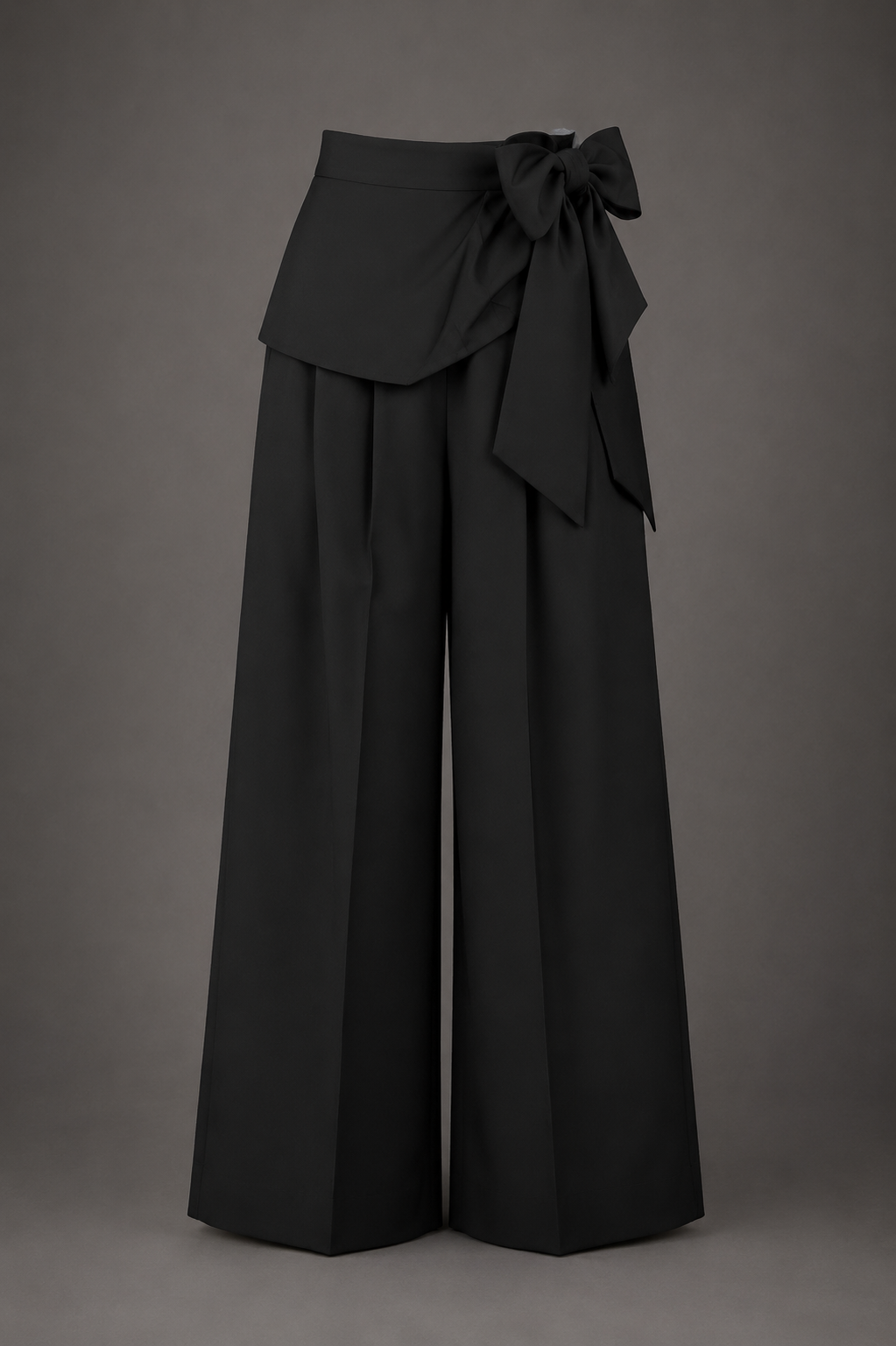 Midnight Grace Bow Palazzo Pants