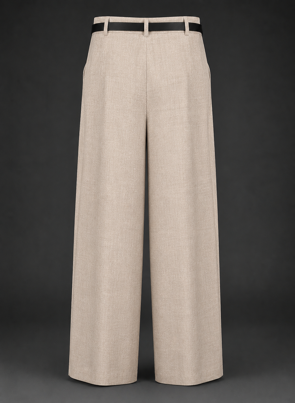 Sandstone Tailored Palazzo Pants