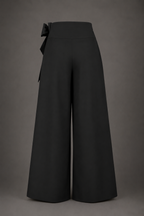 Midnight Grace Bow Palazzo Pants