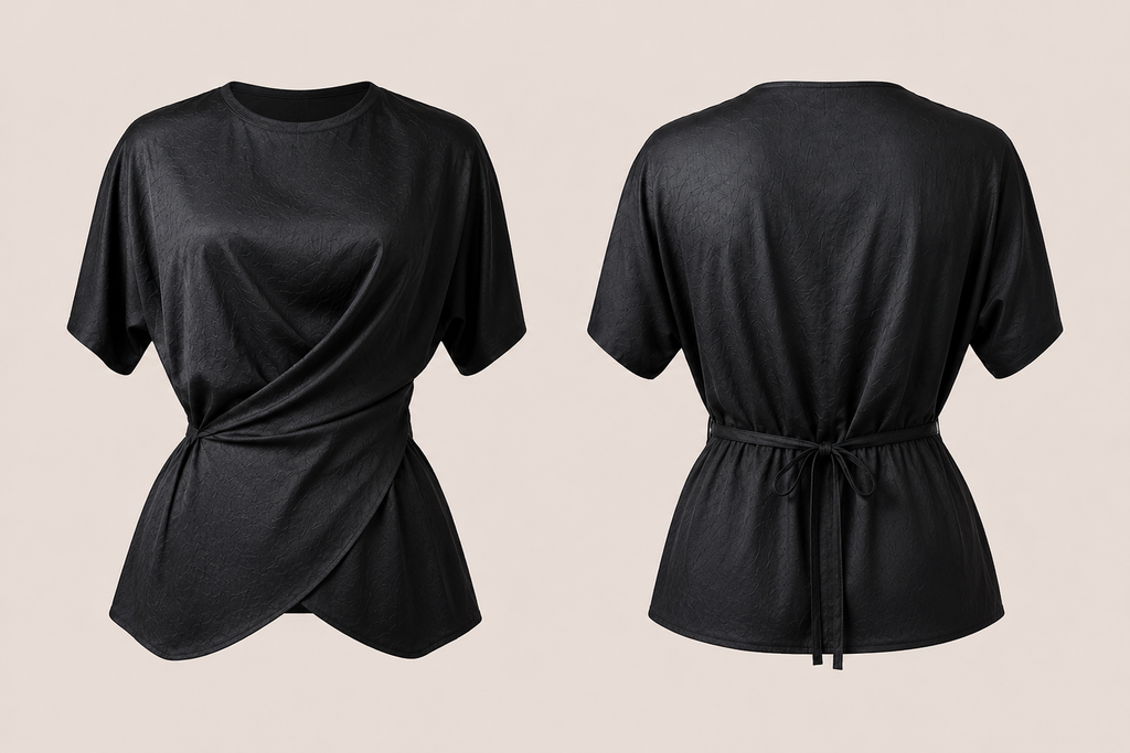 Noir Drape Coord Set