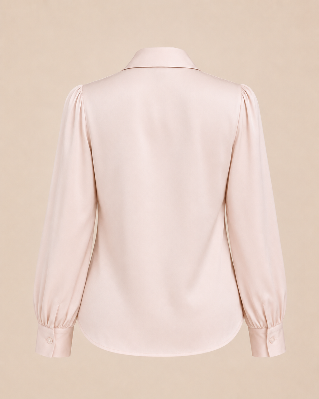 Light pink blouse on a beige background