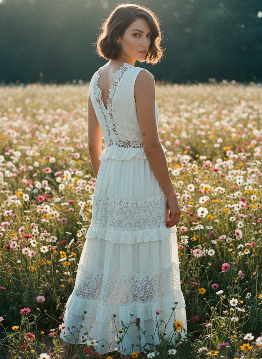 Wildflower Lace Maxi Dress
