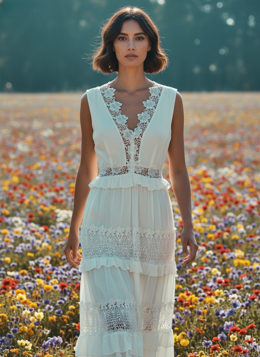 Wildflower Lace Maxi Dress