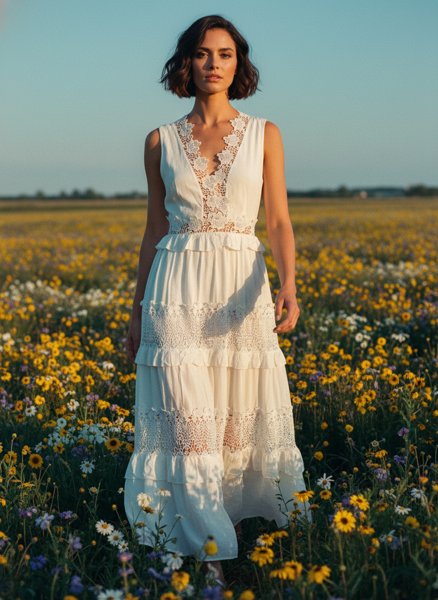 Wildflower Lace Maxi Dress